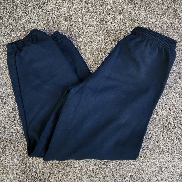 Kids Navy Gym Jogger Pants with Drawstring Dennis Uniform Size Youth Large 12 - Picture 1 of 5